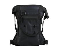 Drop Legs Borse Moda Hip Waist Pack Coscia Bum Fanny Pack Multifunzione Tattico Equitazione Maschio Spalla Messenger Bag, A01 Nero, Taglia unica
