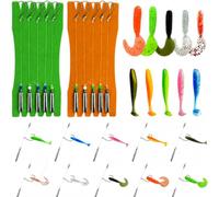 Drop Shot Rig Kit, Rig da pesca 10 pezzi Rig Bass Fishing Rigs per spigola & Panfish, include ganci stravaganti (1#, 2#, 3#), Drop Shot Pesi (3,5-10,6 g) e 10 esche (misura 2#-Peso 3,5 g)