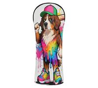 Drop Style Bourne Hill Baseball Player Golf Club Cover Set Premium Leather Accessories with Number Tag for Driver & Fairway Woods