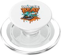 Drop The Beat Street Art DJ Cuffie Giradischi Vinile PopSockets PopGrip per MagSafe
