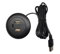 Dropfree Caricatore 3 di USB di tipo C dell'hub di USB incorporato del foro del desktop in 1 Splitter