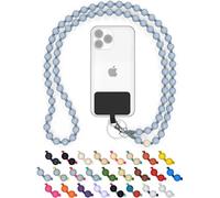 DROPLETSY catena per cellulare con perline universali in legno, cordino, catena, collana da appendere, compatibile con smartphone: iPhone 15,14,13,12, Samsung Galaxy (senza custodia, TheShark)