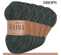 Drops 5 X 50 G Lima Uni | Mix Garn Wolle Stricken Häkeln Alpaca 36 Colori