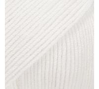 Superwash - Gomitolo di lana merino, peso sportivo, 5 strati, 51 m, 191 m, colore: bianco