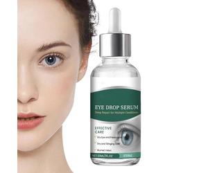 Drops for Dry Eyes, Eye Lubricant Solution, Gentle Redness Formula, Rewetting and Hydrating Support, 1 bottiglia, for Day, Night, Travel, Vision Care Men Women Adult