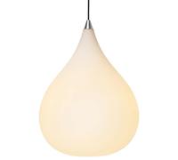 Drops Lampadario Ø38 Vetro opalino/Alluminio