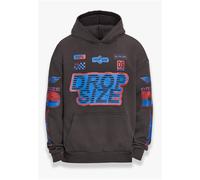 Dropsize Felpa ' Dropsize Heavy Oversize Racing Hoodie ' nero Uomo Dropsize XS