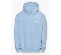 Dropsize Felpa 'Sky is the Limit' blu chiaro / bianco Uomo Dropsize M blu chiaro / bianco