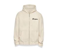 Dropsize Giacca di felpa 'Dream Without Fear' beige / nero sfumato Uomo Dropsize XXL beige / nero sfumato