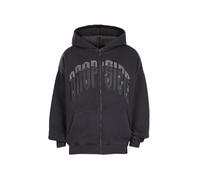 Dropsize Giacca di felpa nero / trasparente Uomo Dropsize M