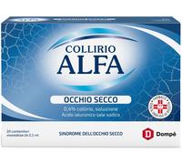 dropstar Dompè Alfa Collirio Occhio Secco Acido ialuronico 20 Flaconcini 0,5 ml