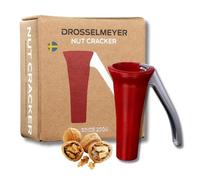 Drosselmeyer Schiaccianoci Acciaio Inox - Schiaccia Noci di Design Progettato e Prodotto in Svezia - Taglia Castagne a Croce - Schiaccia Castagne - Taglia Castagne Professionale