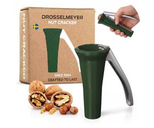 Drosselmeyer Schiaccianoci di Design - Efficace su noci di tutte le dimensioni con il minimo sforzo - Schiaccianoci resistente - Molto forte e robusto - Progettato e prodotto in Svezia (Verde)