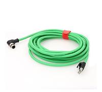 DRRI Cavo Cat5E schermato Ethernet impermeabile ad angolo retto M12 4pin D-Code maschio a RJ45 per applicazioni Ethernet industriali