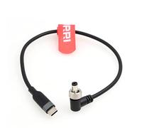 DRRI Cavo di alimentazione ad angolo retto da 5,5 x 2,1 mm DC a USB-C PD ricarica rapida 12 V per monitor Atomos Ninja V