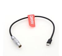DRRI Cavo di controllo dell'alimentazione da 6 pin a USB-C per trasmettitore video DJI e RS2 RS3 RS3 PRO RS4 RS4 PRO