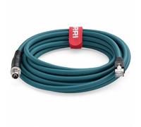 DRRI Cavo schermato con interfaccia Gigabit Ethernet Cat 7e per lettore di codici Keyence SR-750 SR-650 IV4 Vision System Cognex 262, scanner di codici a barre 3D M12, codificato X, 8 pin a RJ45 (3 m)