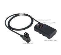 DRRI Dummy Batteria F970 a dtap Cavo di Alimentazione con Blocco 2.5mm DC per Sony NP-F550/F750/770/570 ATOMOS Shinobi Monitor SamHD Monitor LED Luce