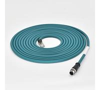 DRRI M12 4pin D-Code Maschio a RJ45 Connettore Ethernet CAT6 Cavo schermato (15M)