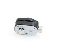 DRRI Mini piastra a sgancio rapido in acciaio alluminio 3/8 vite con manopola di posizionamento per monitor video fotocamera e braccio magico (nero)