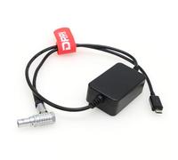 DRRI Nucleus-Nano - Cavo di alimentazione da micro USB a 2 pin, regolato, 5 V, per ARRI Z CAM E2 S6/F6/F8/M4 (RA 2 pin-Micro USB)