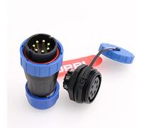 DRRI TY28 380V 10A ad alta tensione senza saldatura vite impermeabile a crimpare dado posteriore montaggio a pannello connettore 9Pin maschio presa femmina