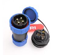 DRRI TY28 380V 25A Ad Alta Tensione Senza Saldatura Impermeabile Vite Crimp Dado Posteriore Montaggio a Pannello Connettore 3Pin Spina Maschio Presa Femmina