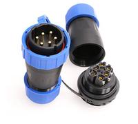 DRRI TY28 380V 25A ad alta tensione senza saldatura vite impermeabile a crimpare in linea tipo Docking connettore a sconnessione rapida 6Pin