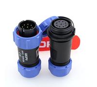 DRRI Weipu IP68 Collegamenti resistenti alle intemperie Connettore filettato SP21 9Pin Spina maschio SP2110/P Presa femmina SP2111/S con tappo antipolvere cavo in linea per uso esterno