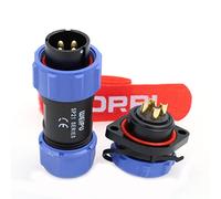 DRRI Weipu SP21 Connettore impermeabile in plastica filettato industriale Connettore a saldare vite a flangia a 4 pin Quick Connect