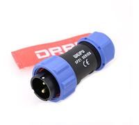 DRRI Weipu SP2110/P2 - Connettore circolare aeronautico impermeabile a 2 poli, 12 V, 30 A, per centrale elettrica portatile BLUETTI AC200MAX