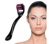 DRS Dermaroller Microneedling, dermaroller per la cura del viso e del corpo con 540 microneedles in titanio da 0.5mm - efficace per antirughe, smagliature, grandi pori e macchie.