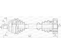 DRS6424.00 OPEN PARTS Albero motore/Semiasse per VW