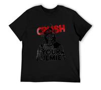 DRseUY Conan The Barbarian Arnie Crh Your Enemies Men's T Shirt Schwarzenegger Gray Colour23 S