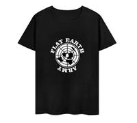DRseUY Flat Earth Army Herren Tee Truth Movement Flatearth Theory Kult Lustiges Grafik T-Shirt, Farbe04, L