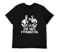 DRseUY The Hart Foundation Retro Legends of Wrestling Tag Team T Shirt