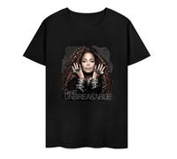 DRseUY TSDFC Janet Jackson Men's Soft T-Shirt Black Men t Shirt Colour38 3XL