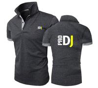 DRTBAC Abbigliamento Sportivo Uomo PRO DJ, Tee Maglietta Palestra Uomo Traspirante, Golf Top T-Shirt Po.lo Uomo(Dark Gray,S)