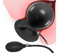 DRTBAC Enorme Pompa Gonfiabile for Plug anale con Ventosa, Grandi Perle Anali in Silicone Regolabili, Plug anale, Plug anale for ano, Giocattolo Sessuale for Donne e Uomini