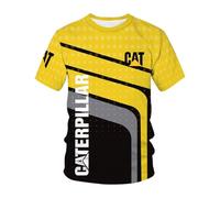DRTBAC Magliette Palestra Uomo Ca.ter-pillar, T-Shirt Uomo Scollo a Girocollo, T-Shirt Uomo Girocollo Traspirante(M)