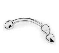 DRTBAC Palline anali 4 palline Plug anale Doppio dildo Plug anale Set di allenamento anale Punto G, XXL Plug anale Diametro in metallo Grande giocattolo anale for uomini e donne(M)