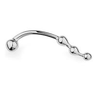 DRTBAC Palline Anali 4 Palline Plug anale Doppio Dildo Plug anale Set di Allenamento anale Punto G, XXL Plug anale Diametro in Metallo Grande Giocattolo anale for Uomini e Donne(L)