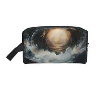 DRTGEDS All'interno della borsa da toilette delle maree, borsa cosmetica di trucco, borsa da viaggio per articoli da toeletta, borsa di stoccaggio con la chiusura lampo, ENTRO LE MAREE, Taglia unica