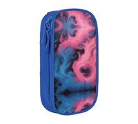 DRTGEDS Astuccio blu e rosso della matita del fuoco, sacchetto multi- della matita della scanalatura, sacchetto della matita portatile, cassa colorata della penna per l'ufficio, Blu, Taglia unica,