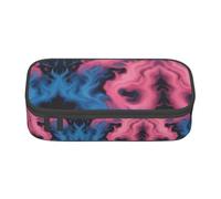DRTGEDS Astuccio blu e rosso della matita del fuoco, sacchetto multi- della matita della scanalatura, sacchetto della matita portatile, cassa colorata della penna per l'ufficio