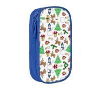 DRTGEDS Astuccio carino con scritta "Merry Christmas", astuccio per penne estetiche, astuccio colorato con cerniera, custodia per cancelleria Kawaii