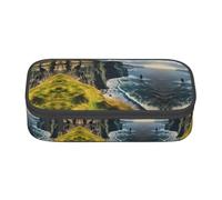DRTGEDS Astuccio grande capiente con 4 scomparti, motivo: Clare The Cliffs, motivo: Irlanda all'aperto