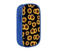 DRTGEDS Astuccio per matite con girasoli dorati, astuccio per matite multi, astuccio portatile, astuccio per penne colorate per ufficio, Blu, Taglia unica, Sportivo