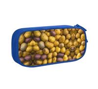 DRTGEDS Astuccio per matite con molte patate, grande capacità, astuccio per penne, cancelleria per ufficio, Blu, Taglia unica, Sportivo