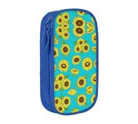 DRTGEDS Astuccio per matite con motivo girasoli, astuccio per matite multi, astuccio portatile, astuccio colorato per ufficio